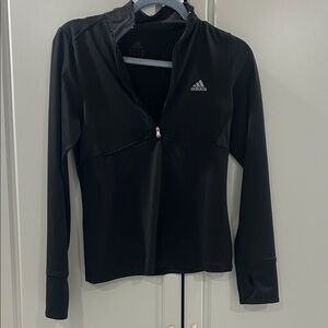 Adidas Women's Black Zip-Up Hoodie